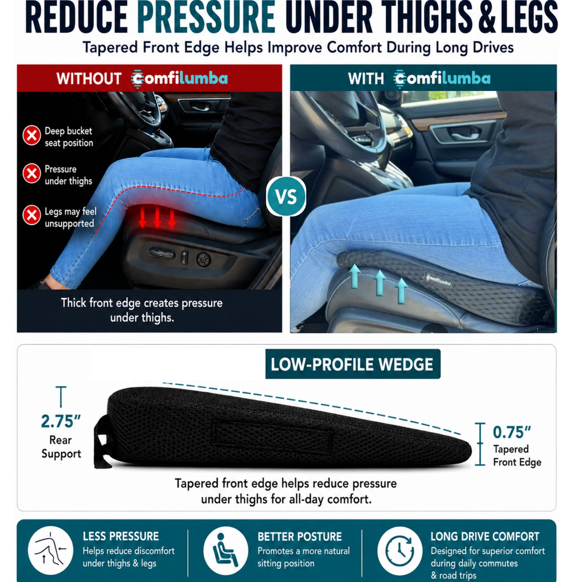 ComfiLumba Seat Cushion Seat Cushion ComfiLumba 