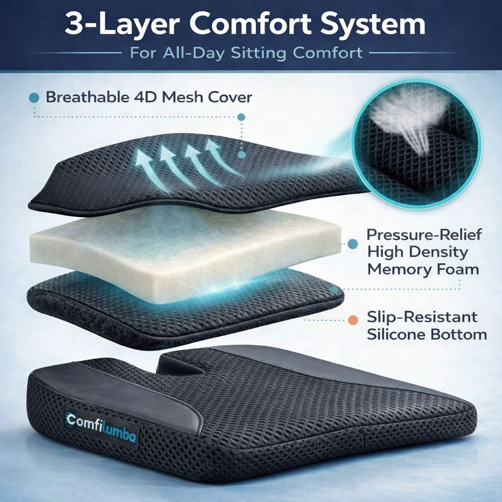 ComfiLumba Seat Cushion Seat Cushion ComfiLumba 