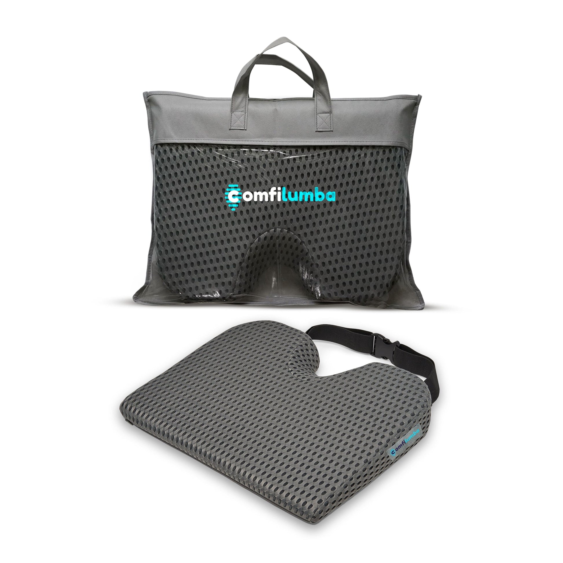 ComfiLumba Seat Cushion Seat Cushion ComfiLumba Gray Mesh Cover (extender not included) 