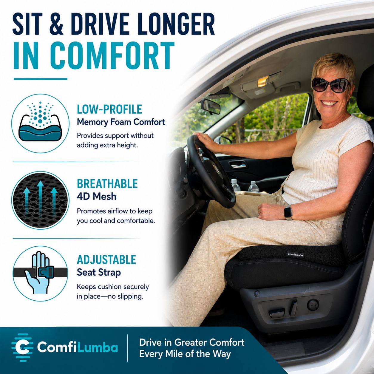 ComfiLumba Seat Cushion Seat Cushion ComfiLumba 